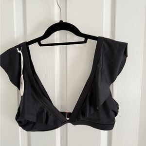 BNWT Tori Praver Black Bikini Top